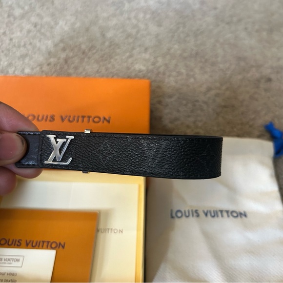 Louis Vuitton Black Lv Bracelet - Picture 1 of 8